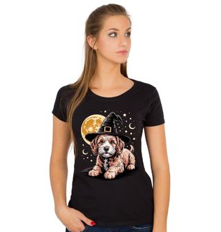 Obrázek 1 produktu Dámské tričko Čarodějův pes Goldendoodle