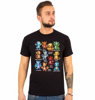 Obrázek 1 produktu Pánské tričko Dračí Mláďata Živlů