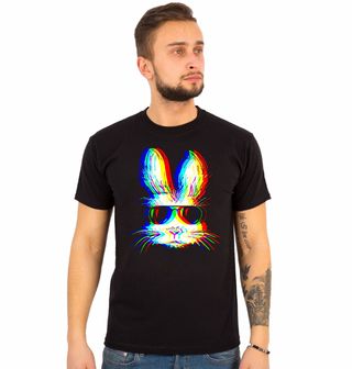 Obrázek 1 produktu Pánské tričko Párty Králík v Brýlích Glitch Bunny