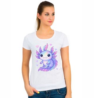 Obrázek 1 produktu Dámské tričko Roztomilý Axolotl mexický