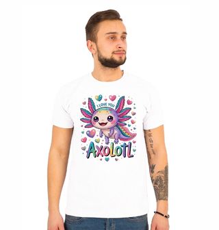 Obrázek 1 produktu Pánské tričko Axolotl mexický I Love You