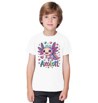 Obrázek 1 produktu Dětské tričko Axolotl mexický I Love You