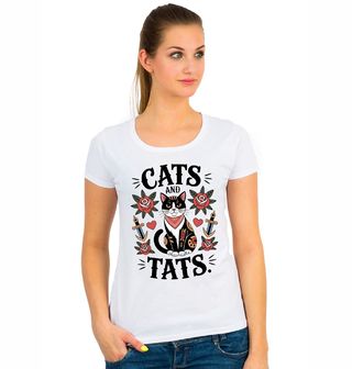 Obrázek 1 produktu Dámské tričko Kočka s Tetováním Cats and Tats