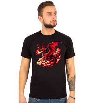 Obrázek 1 produktu Pánské tričko Mystický Ohnivý Drak