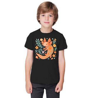 Obrázek 1 produktu Dětské tričko Květinový Axolotl mexický