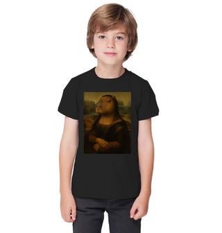 Obrázek 1 produktu Dětské tričko Kapybara Mona Lisa