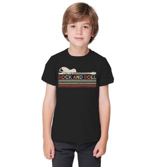 Obrázek 1 produktu Dětské tričko Kytara Rock and Roll Vintage 