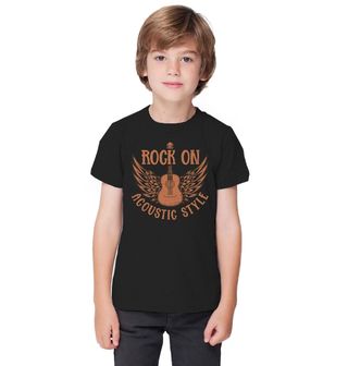 Obrázek 1 produktu Dětské tričko Akustická kytara s křídly Rock On Acoustic Style