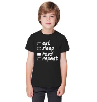 Obrázek 1 produktu Dětské tričko Jez Spi Čti Zopakuj Eat Sleep Read Repeat