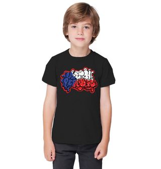 Obrázek 1 produktu Dětské tričko Česko Czech Republic Graffiti Flag