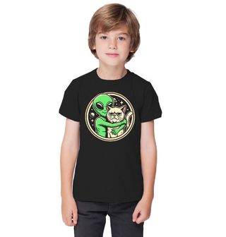 Obrázek 1 produktu Dětské tričko Mimozemšťan a naštvaná Kočka Alien Cat