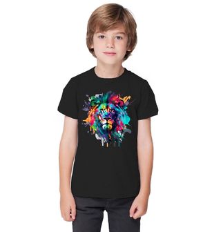 Obrázek 1 produktu Dětské tričko Neonový Lev Neon Lion