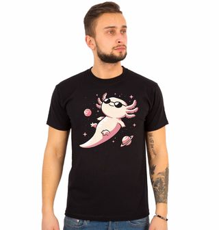 Obrázek 1 produktu Pánské tričko Kosmický Axolotl mexický