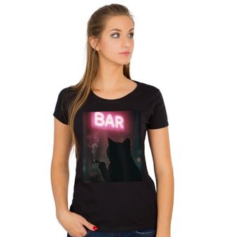 Obrázek 1 produktu Dámské tričko Noční Kočičí Bar