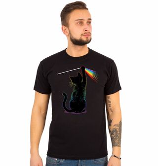 Obrázek 1 produktu Pánské tričko Duhová Kočka Dark Side of the Moon