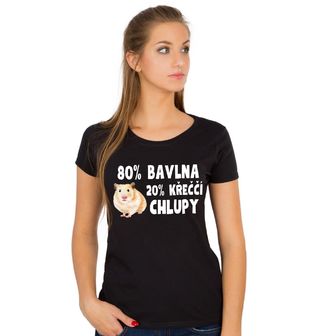 Obrázek 1 produktu Dámské tričko 80 % Bavlna, 20 % Křeččí Chlupy