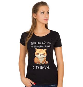 Obrázek 1 produktu Dámské tričko Jsou dny, kdy mě dokáže nasrat i vzduch. A ty nečum!