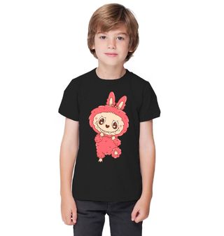 Obrázek 1 produktu Dětské tričko Stydlivý Růžový Labubu