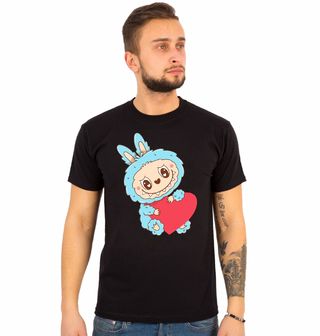 Obrázek 1 produktu Pánské tričko Modrý Labubu se Srdcem