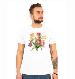 Obrázek 1 produktu Pánské tričko Barevné Tulipány