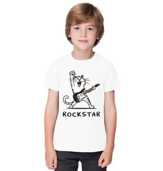 Obrázek 1 produktu Dětské tričko Rocková Kočka Rockstar Cat