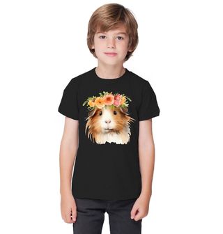 Obrázek 1 produktu Dětské tričko Květinové Morče Guinea Pig
