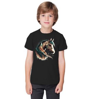 Obrázek 1 produktu Dětské tričko Bohémský Kůň s květinami Boho Horse 