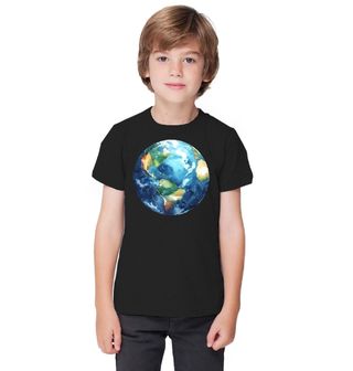 Obrázek 1 produktu Dětské tričko Malovaná Planeta Země Planet Earth