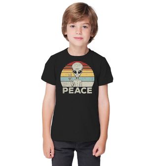 Obrázek 1 produktu Dětské tričko Mimozemšťan v Míru Retro Peace 