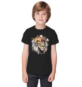 Obrázek 1 produktu Dětské tričko Květinový Král Lev Flower Lion King