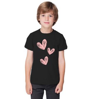 Obrázek 1 produktu Dětské tričko Tři růžová srdce Three Pink Hearts