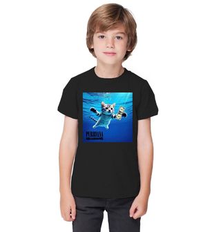Obrázek 1 produktu Dětské tričko Kočičí Purrvana Nevermind