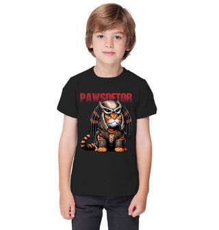 Obrázek 1 produktu Dětské tričko Predátor Oranžová Kočka Pawsdetor