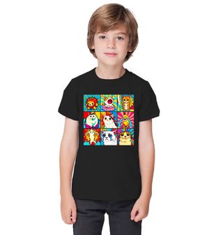 Obrázek 1 produktu Dětské tričko Náladové Kočky Pop Art Cat