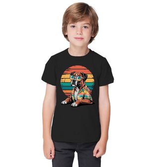 Obrázek 1 produktu Dětské tričko Retro Plážový Pes Boxer