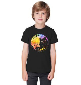 Obrázek 1 produktu Dětské tričko Jin a Jang Měsíční Kočky Yin Yang Cats