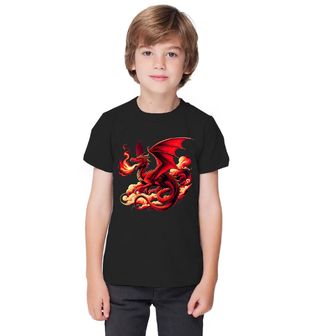Obrázek 1 produktu Dětské tričko Mystický Ohnivý Drak