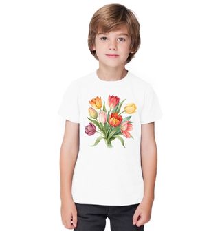 Obrázek 1 produktu Dětské tričko Barevné Tulipány