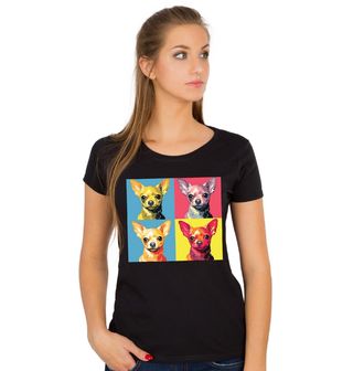 Obrázek 1 produktu Dámské tričko Pop-art Čivava