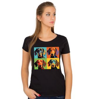 Obrázek 1 produktu Dámské tričko Pop-art Jezevčík