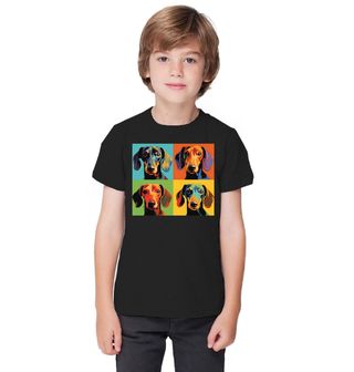 Obrázek 1 produktu Dětské tričko Pop-art Jezevčík