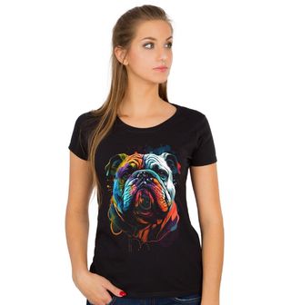 Obrázek 1 produktu Dámské tričko Barevný Bulldog