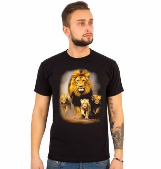 Obrázek 1 produktu Pánské tričko Hrdý Lev s Mláďaty