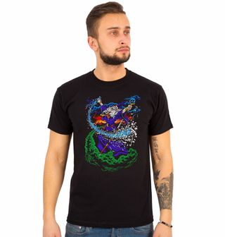 Obrázek 1 produktu Pánské tričko Mocný Čaroděj Wizard Liquid Blue