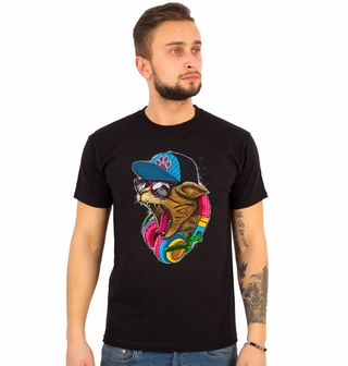 Obrázek 1 produktu Pánské tričko Cool DJ Kočka Streetwear