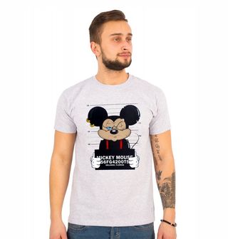 Obrázek 1 produktu Pánské tričko Gangsta Mickey Mouse Busted (Velikost: L)