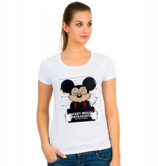 Obrázek 1 produktu Dámské tričko Gangsta Mickey Mouse Busted