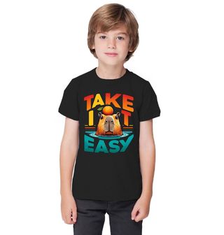 Obrázek 1 produktu Dětské tričko Kapybara Buď v klidu Take It Easy