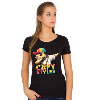 Obrázek 1 produktu Dámské tričko Dabující Kapybara Capy Styles