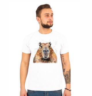 Obrázek 1 produktu Pánské tričko Klidný pohled Kapybary